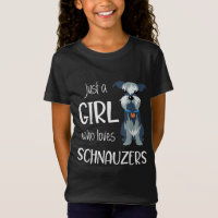 juste une fille qui aime schnauzers chien _ schnau