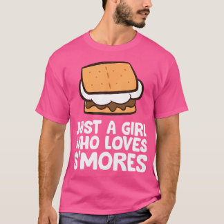 T-shirt Juste Une Fille Qui Aime S'Mores Camping Smores
