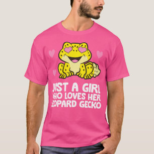 T-shirt Juste Une Fille Qui Aime Son Gecko Léopard