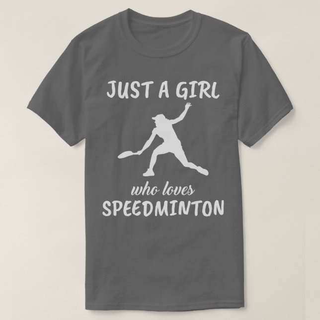 T-shirt Juste une fille qui aime Speedminton (Design devant)