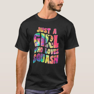 T-shirt Juste une fille qui aime Squash Joueur de squash S
