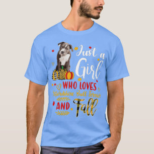 T-shirt Juste une fille qui aime Staffordshire Bull Dog &