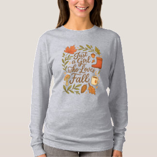 T-shirt Juste une fille qui aime tomber