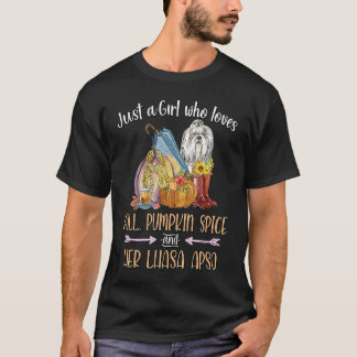 T-shirt Juste une fille qui aime tomber épice Citrouille e