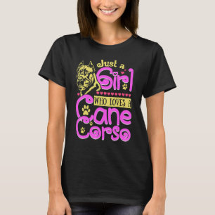 T-shirt Juste Une Fille Qui Aime Un Chien De Corse De Cann