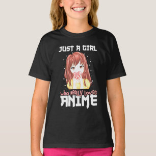T-shirt Juste Une Fille Qui Aime Vraiment Anime