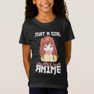 T-Shirt Juste Une Fille Qui Aime Vraiment Anime