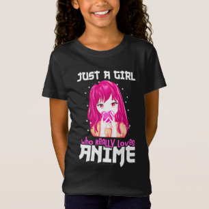 T-Shirt Juste Une Fille Qui Aime Vraiment Anime