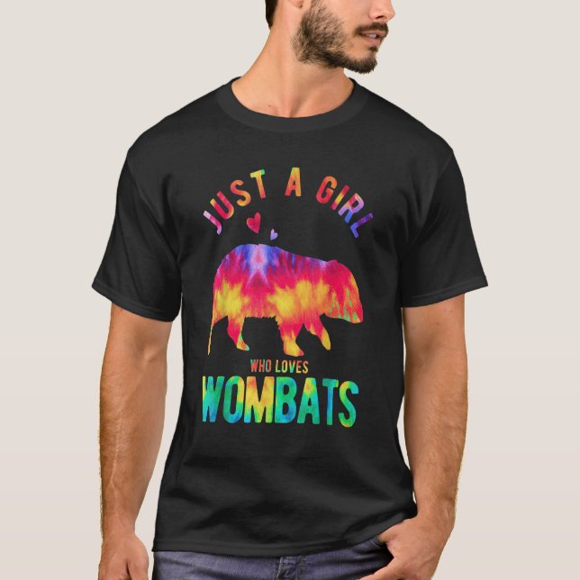 T-shirt Juste une fille qui aime Wombats Wombat Wombat (Devant)