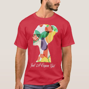 T-shirt Juste Une Fille Végétale Fruits Légumes À L'Intéri