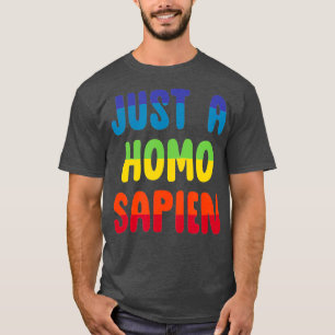 T-shirt Juste une Homo Fierté arc-en-ciel de Sapien