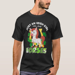 T-shirt Juste Une Irlandaise Qui Aime Les Chevaux Lucky St