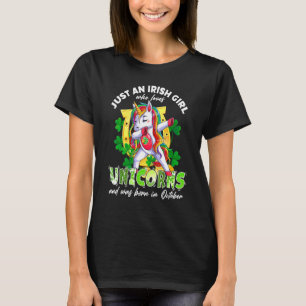 T-shirt Juste Une Irlandaise Qui Aime Les Unicornes Lucky 