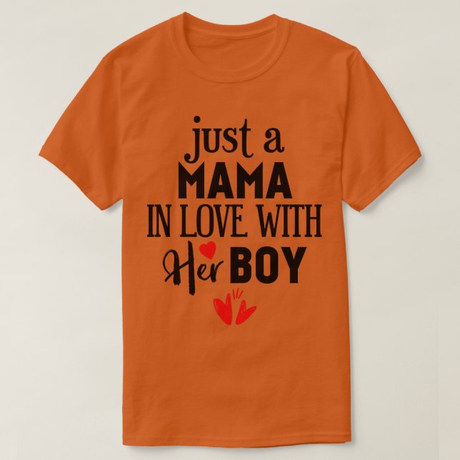 T-shirt Juste une maman amoureuse de ses garçons (Design devant)