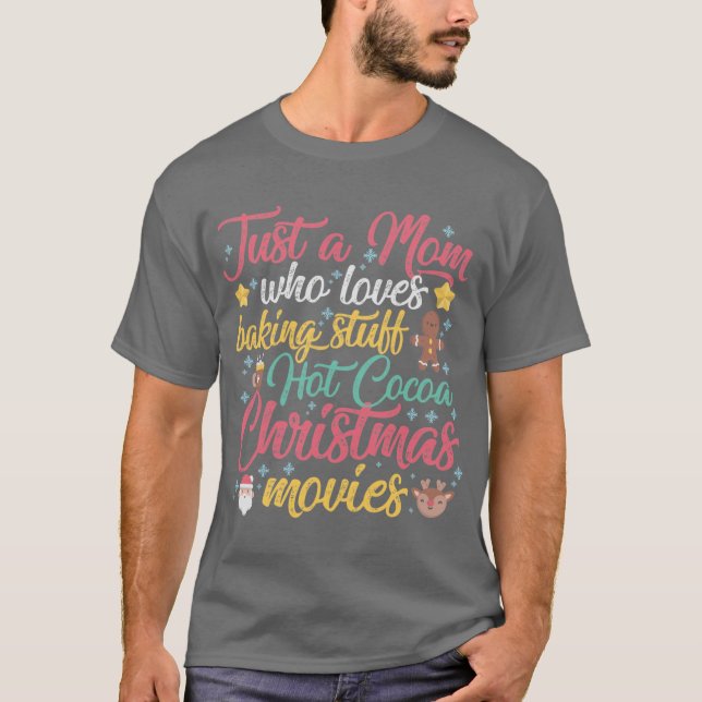 T-shirt Juste une maman qui aime la cuisson de choses Choc (Devant)