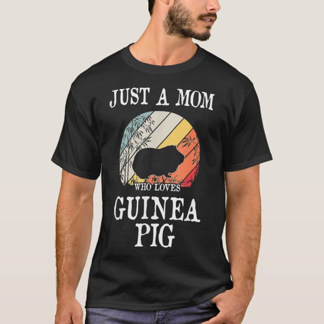 T-shirt Juste Une Maman Qui Aime Le Cochon De Guinée _1 (Devant)