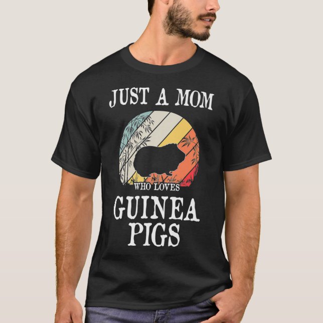 T-shirt Juste Une Maman Qui Aime Les Cochons De Guinée Pre (Devant)
