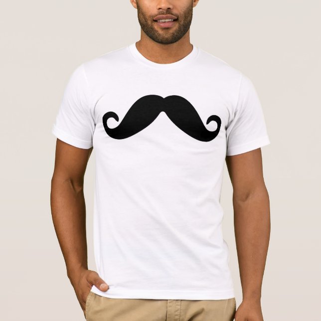 T-shirt juste une moustache (Devant)
