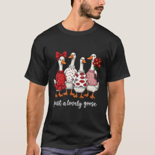 T-shirt Juste une oie adorable, une oie mignonne et idiote