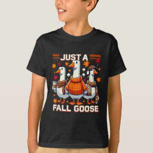 T-shirt Juste une oie d'automne drôle Pixel Style rétro d'