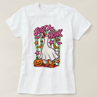 T-shirt Juste une oie drôle qui klaxonne Halloween