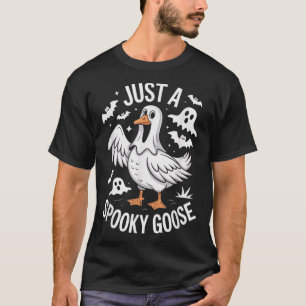 T-shirt Juste Une Oie Éffrayante Halloween Fantôme Trompe
