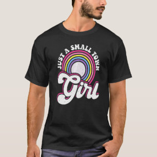 T-shirt Juste une petite ville fille Retro Sunset Vintage