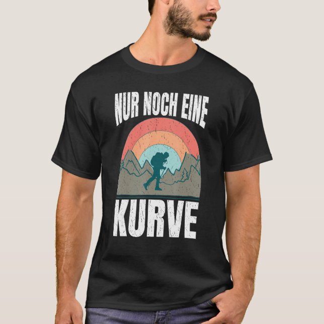 T-shirt Juste une Randonnée courbée de plus et extérieure  (Devant)