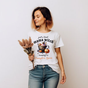 T-shirt Juste une Sorcière Maman Fatiguée Drôle Maman Café