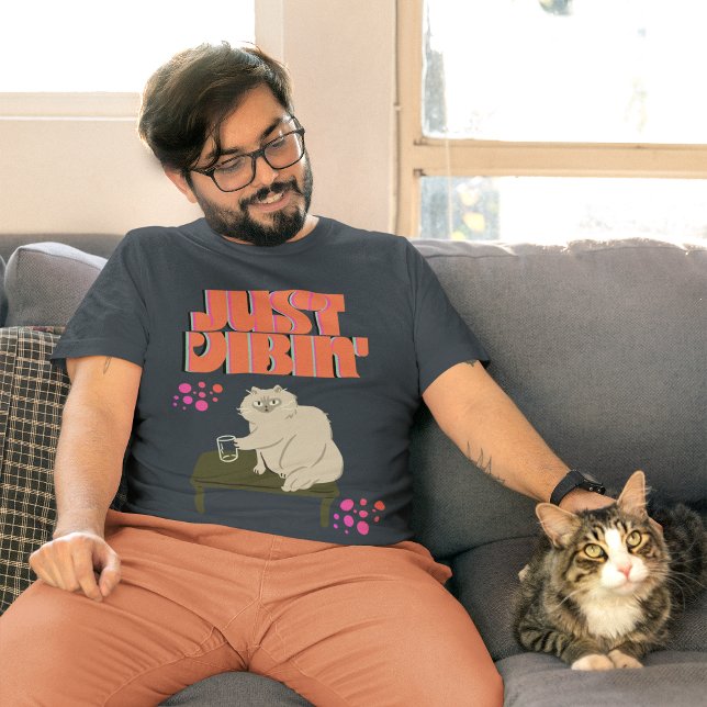 T-shirt Juste Vibin' (Chat) (Créateur téléchargé)