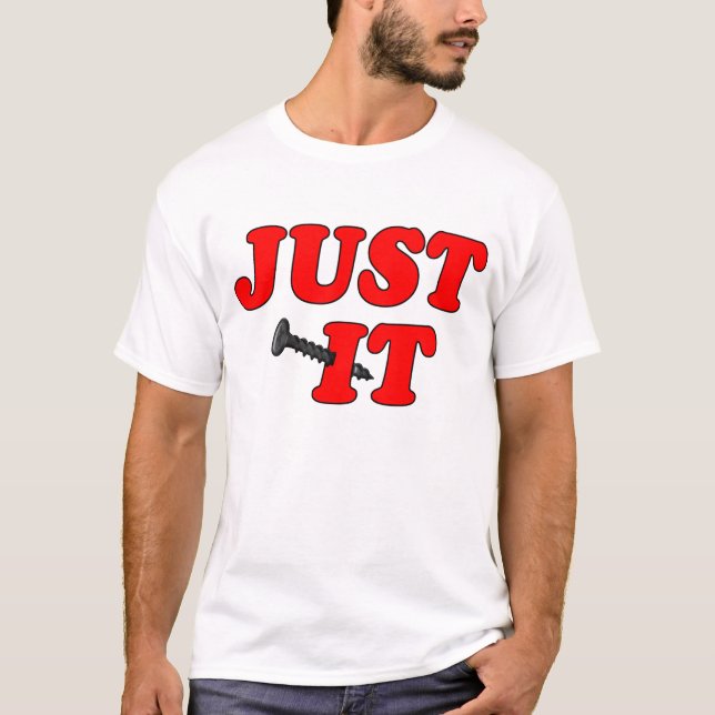 T-shirt Juste "vissez-" le (Devant)
