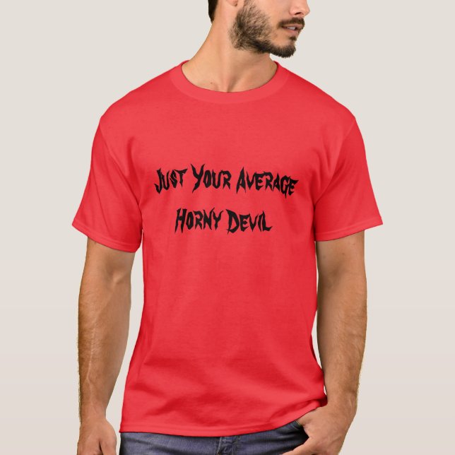 T-shirt Juste votre diable corné moyen (Devant)