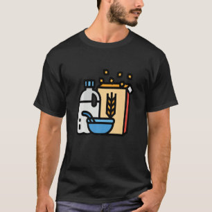 T-shirt Juste Vraiment Comme Petit Déjeuner Céréale OK Cér