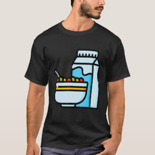 T-shirt Juste Vraiment Comme Petit Déjeuner Céréale OK Cér