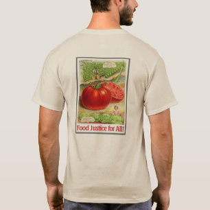 T-shirt Justice alimentaire - Tomates Vintages & Jardin