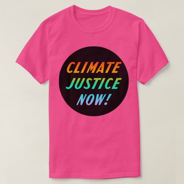 T-shirt Justice climatique maintenant 1 (Design devant)