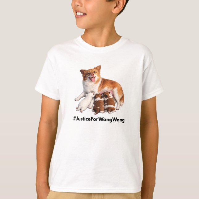 T-shirt Justice for Wang Wang (Devant)