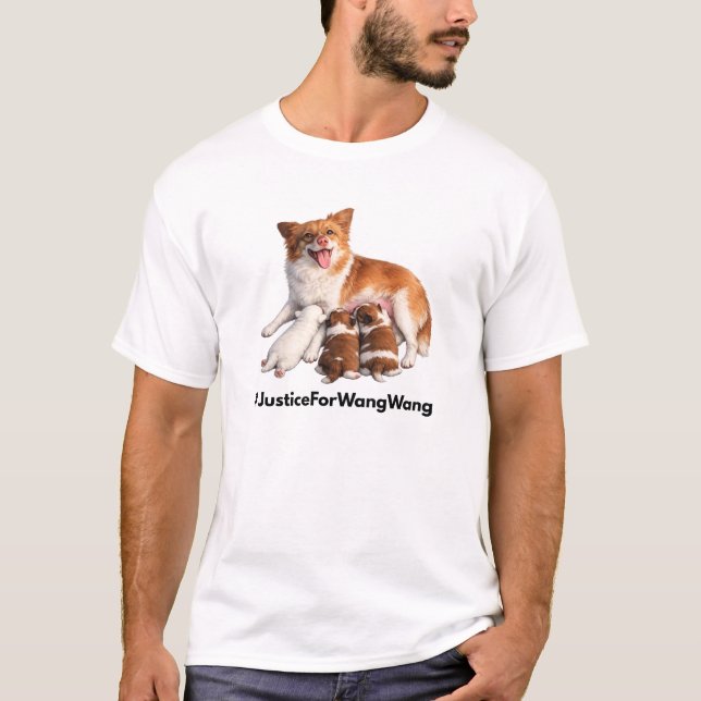 T-shirt Justice for Wang Wang (Devant)