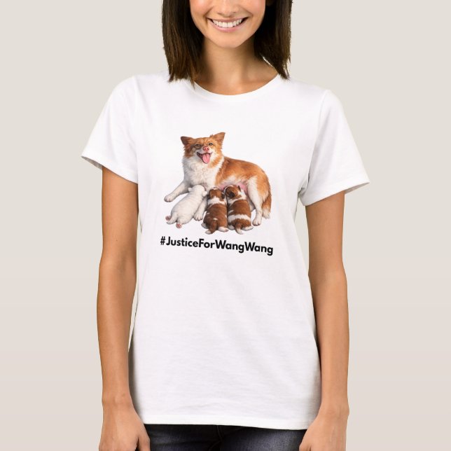 T-shirt Justice for Wang Wang (Devant)