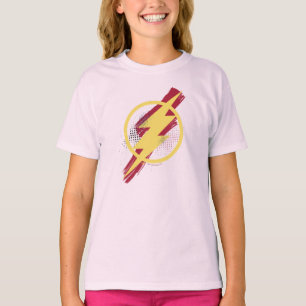 T-shirt Justice League   Brush & Halftone Flash Symbol