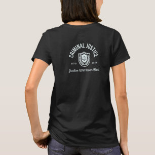 T-shirt Justice pénale "La justice ne reposera jamais" 202