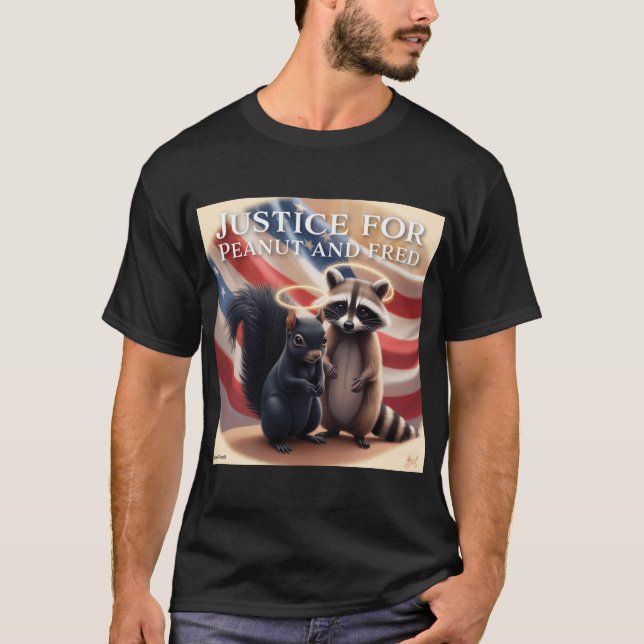 T-shirt Justice pour arachide et Fred (Devant)