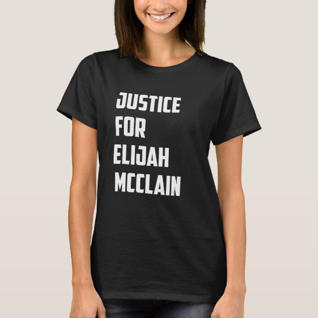 T-SHIRT JUSTICE POUR ELIJAH MCCLAIN (Devant)