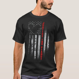 T-shirt Justice Pour L'Arachide Grunge Drapeau Arachide L'