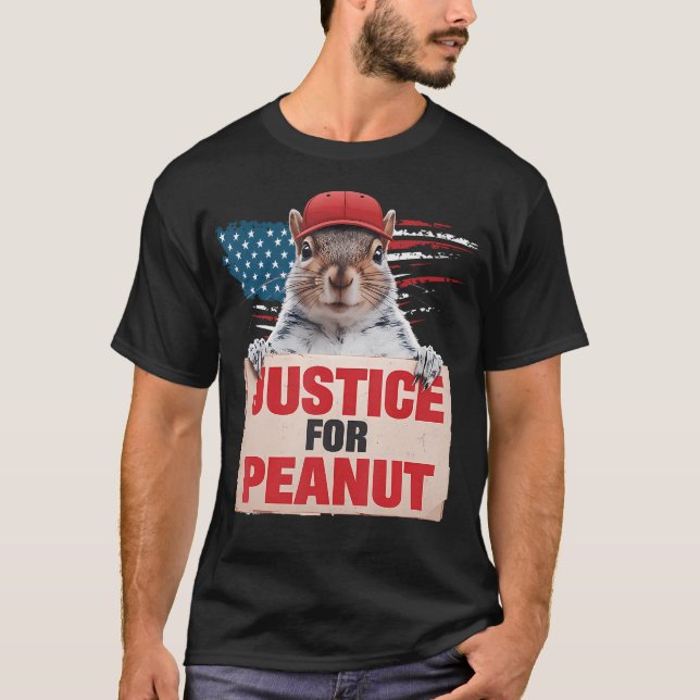 T-shirt Justice Pour L'Arachide L'Écureuil Tee - Esquir D' (Devant)