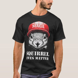 T-shirt Justice Pour Les Arachides L'Écureuil Vit Problème