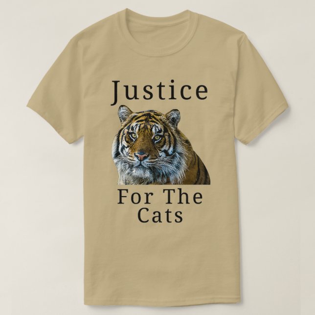 T-shirt Justice pour les chats Eotic Tiger Premium (Design devant)