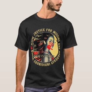 T-shirt Justice Pour MMIW Abattue Indigène