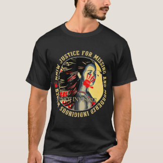T-shirt Justice Pour MMIW Abattue Indigène