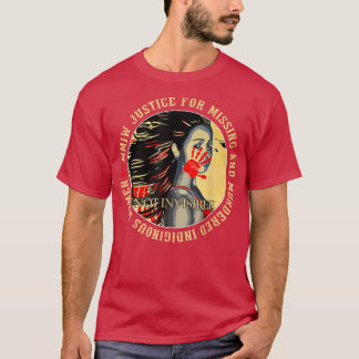 T-shirt Justice Pour MMIW Abattus Résil Indigène Assassiné